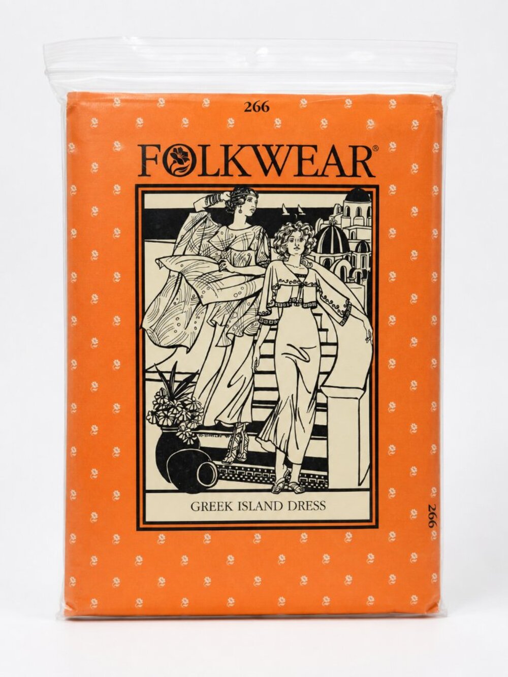 Folkwear 266 Greek Island Dress Sewing Pattern Y2K NIB Uncut